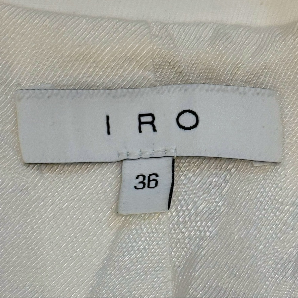 IRO Phenom Trench In Ecru White $930 Paris French Buttoned Size 36 Long - Picture 7 of 8